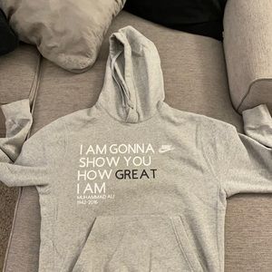 Nike Sweatshirt with Muhammad Ali qoute